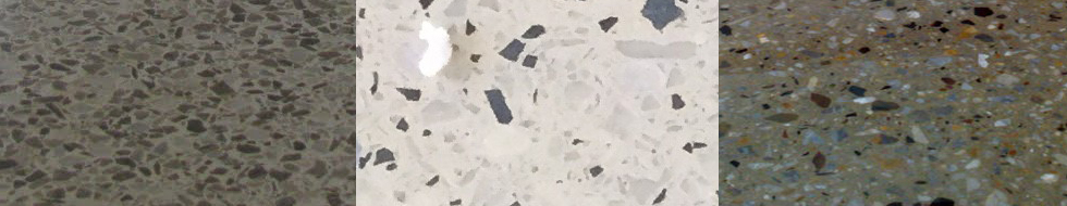 Exemple de surface de terrazzo époxy Exemple de terrazzo époxydique